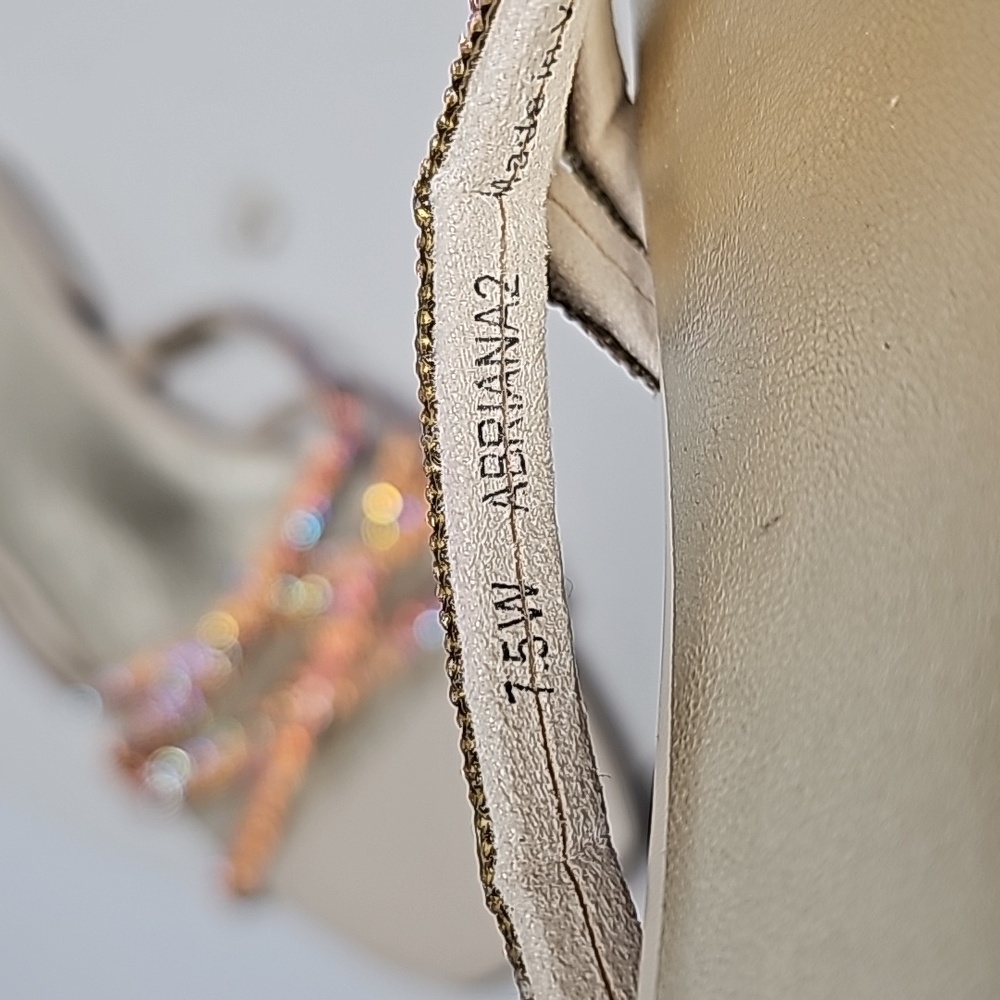 Naturalizer Abriana 2 Sandals Slides Slip-On Strappy Rhinestones Open Toe 7.5 W - Picture 11 of 14